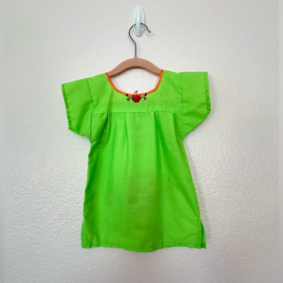 Traditional Mexican Baby Girl Embroidered Dress 0-3 months - Picture 2 of 2